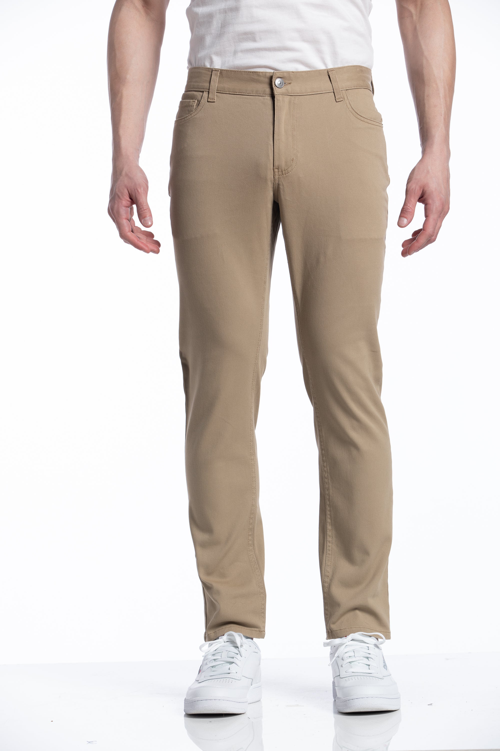 Pantalon Dylan à 5 poches couleur beige clair