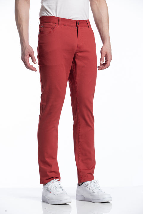 Dylan 5 Pocket Pant in Carmine Red