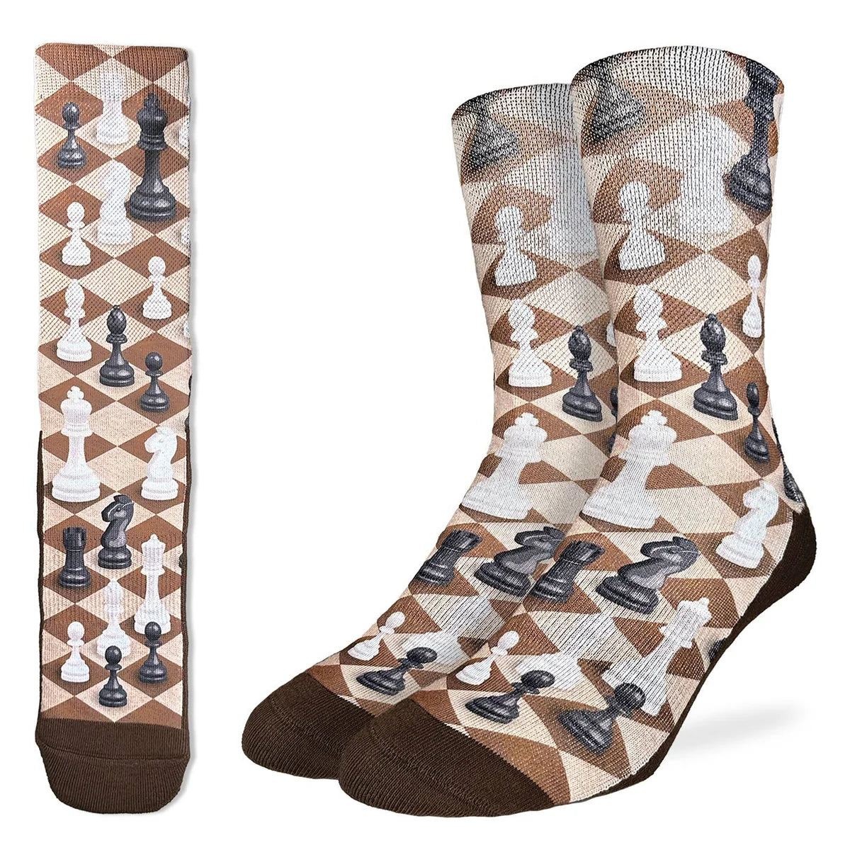 Chaussettes pour hommes avec échiquier