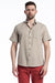 Warwickshire Linen Blend Short Sleeve Shirt in Sand