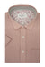 Wrexham Linen Blend Short Sleeve Shirt in Dusty Pink