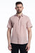 Wrexham Linen Blend Short Sleeve Shirt in Dusty Pink