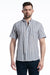 Tortuga Linen Short Sleeve Shirt in Cyclone Blue White and Grey