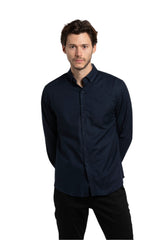 Chemise Oxford extensible Strangford en bleu marine foncé
