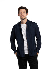 Chemise Oxford extensible Strangford en bleu marine foncé