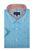 Drumhome Easy-Care Short Sleeve Shirt in Butterfly Blue