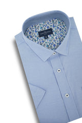 Chemise à manches courtes facile d'entretien Sinaloa en bleu ciel