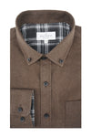 Chemise en sergé brossé diagonal Helsinki en expresso