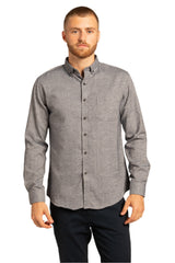 Marlborough Brushed Diagonal Twill Shirt in Slate Blue