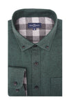 Chemise en sergé brossé diagonal Prague en Pine Grove