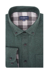 Chemise en sergé brossé diagonal Prague en Pine Grove