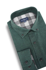 Chemise en sergé brossé diagonal Prague en Pine Grove