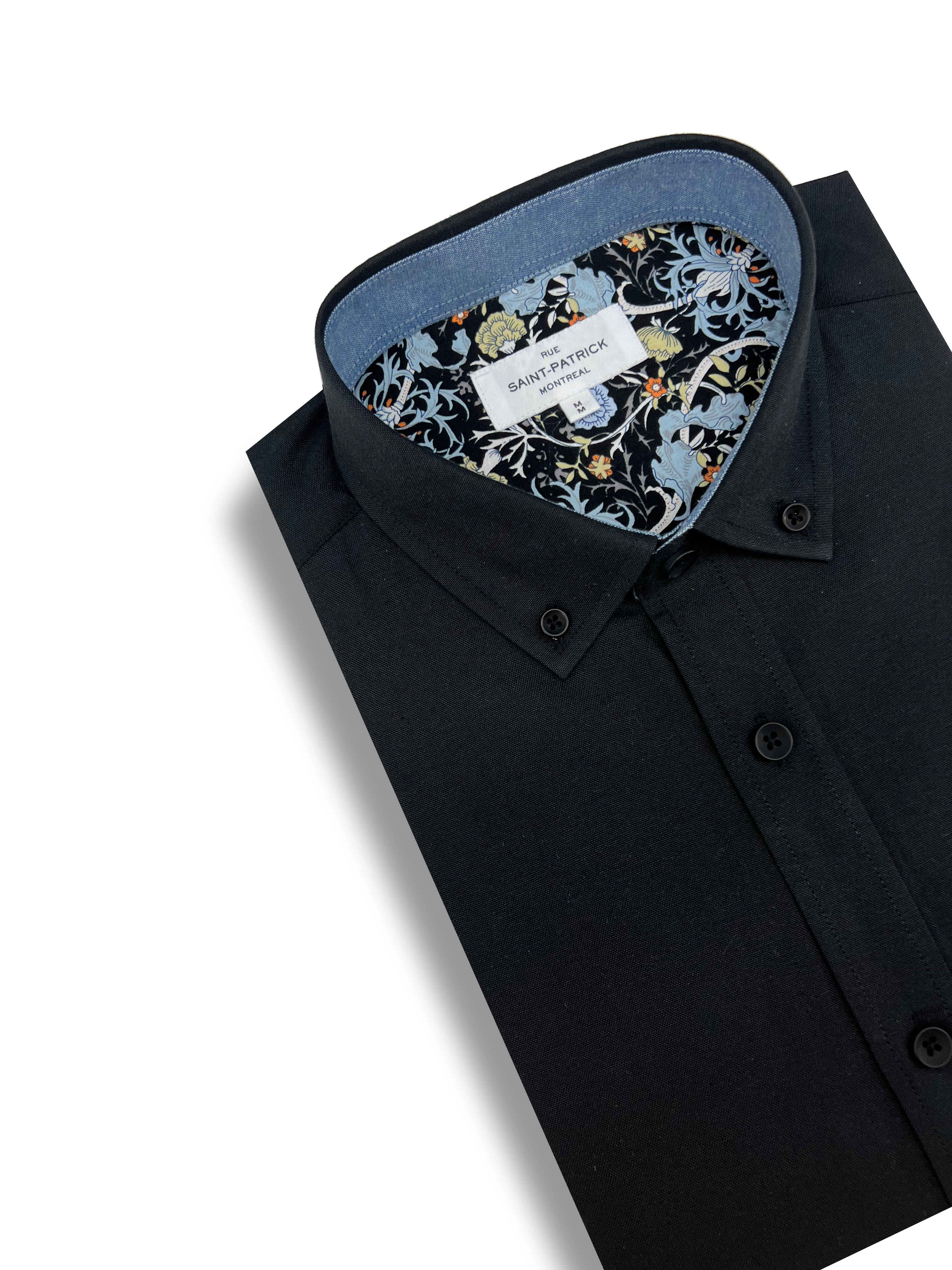 Bordeaux Easy-Care Shirt in Black