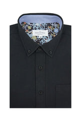 Chemise Oxford facile d'entretien Turing en noir