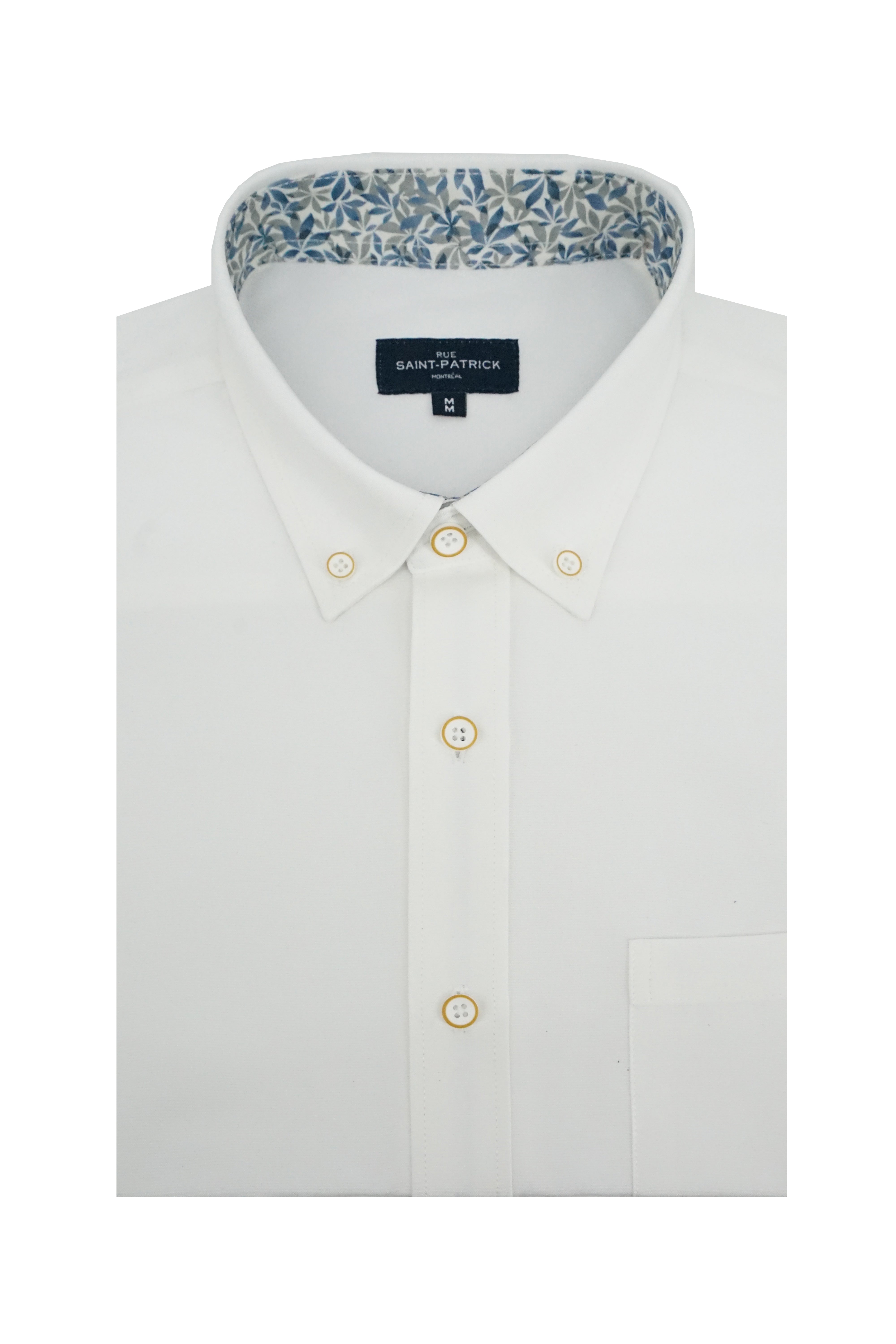Chemise Oxford Banff facile d'entretien en blanc