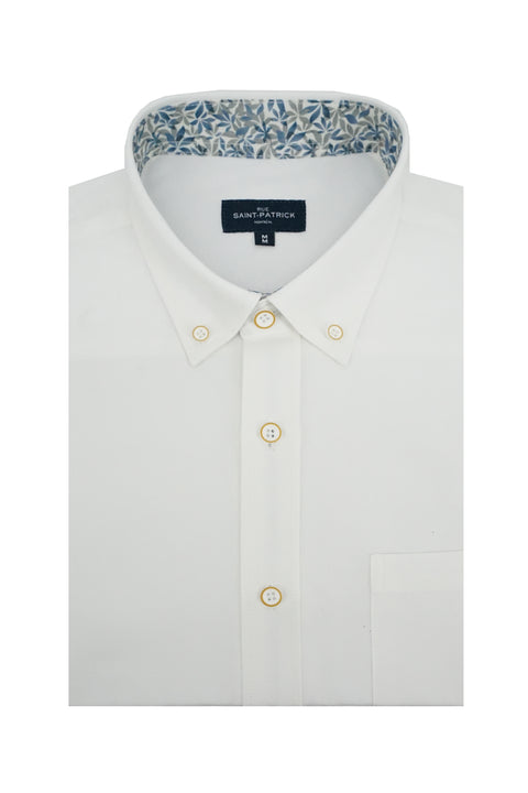 Banff Easy-Care Oxford Shirt in White