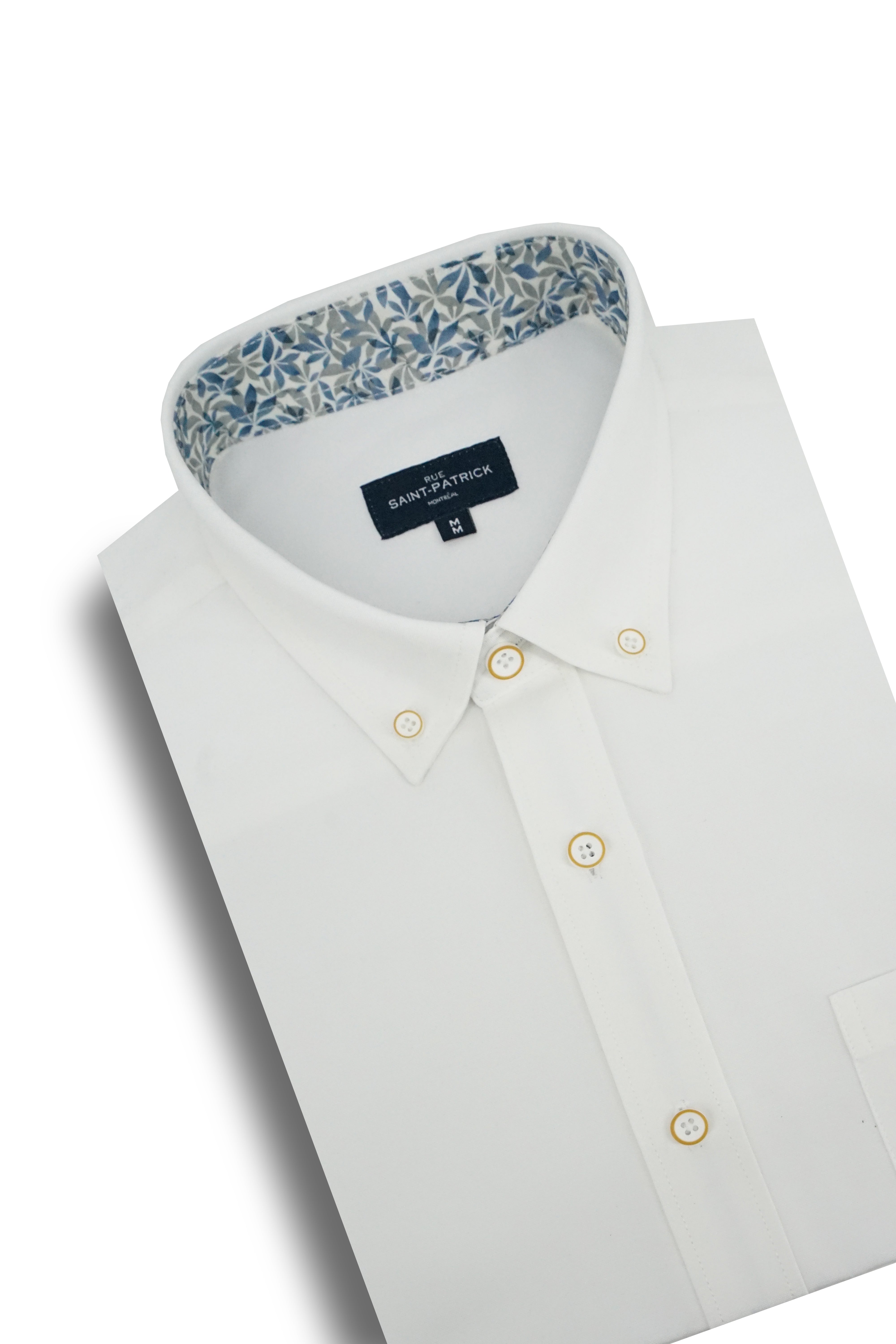 Chemise Oxford Banff facile d'entretien en blanc