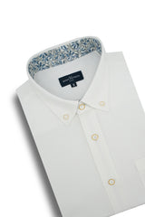 Chemise Oxford Banff facile d'entretien en blanc