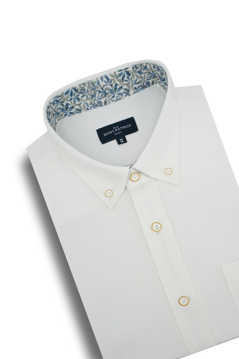 Banff Easy-Care Oxford Shirt in White
