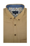 Chemise Oxford facile d'entretien Manzikert en papaye