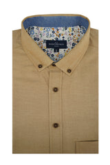 Chemise Oxford facile d'entretien Manzikert en papaye