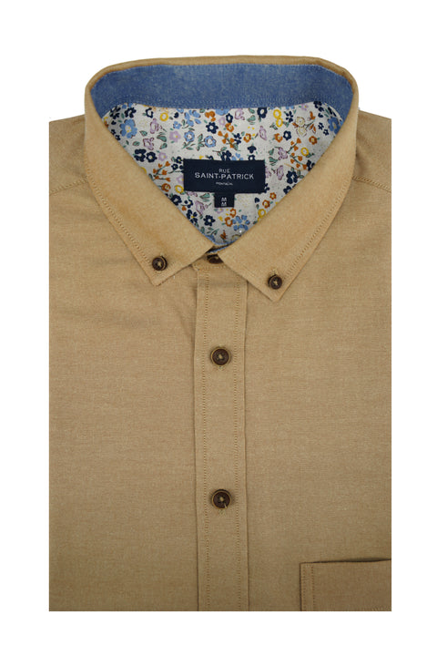 Manzikert Easy-Care Oxford Shirt in Papaya