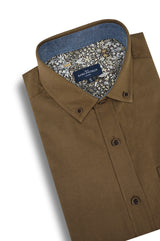 Chemise Orleans Easy Care en caramel