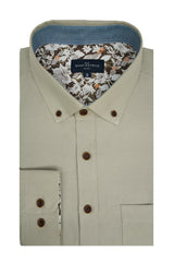 Chemise facile d'entretien Strasbourg en noisette