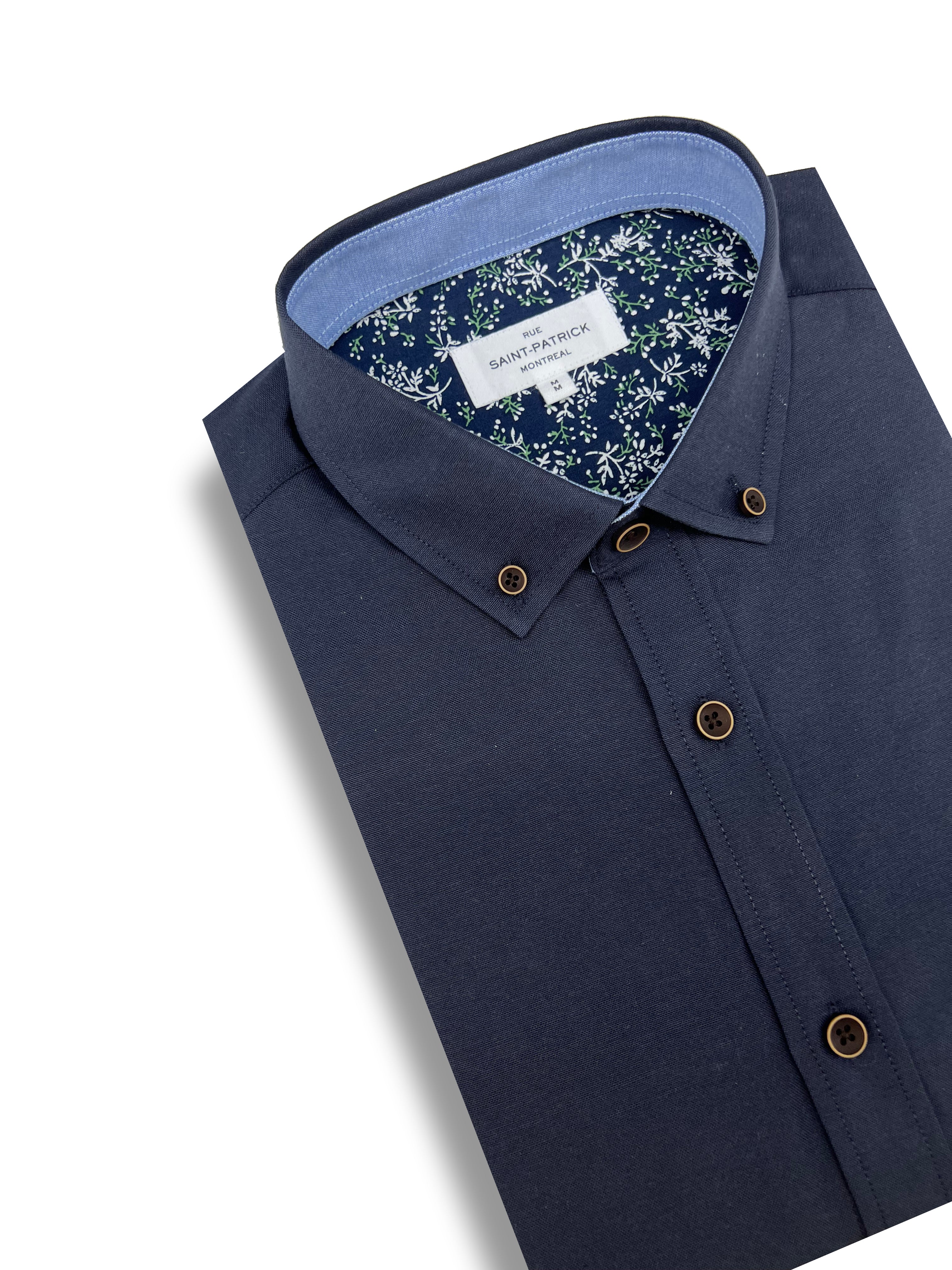 Limousin Easy-Care Shirt in Midnight Blue