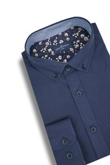 Chemise facile d'entretien Lorimier en bleu nuit