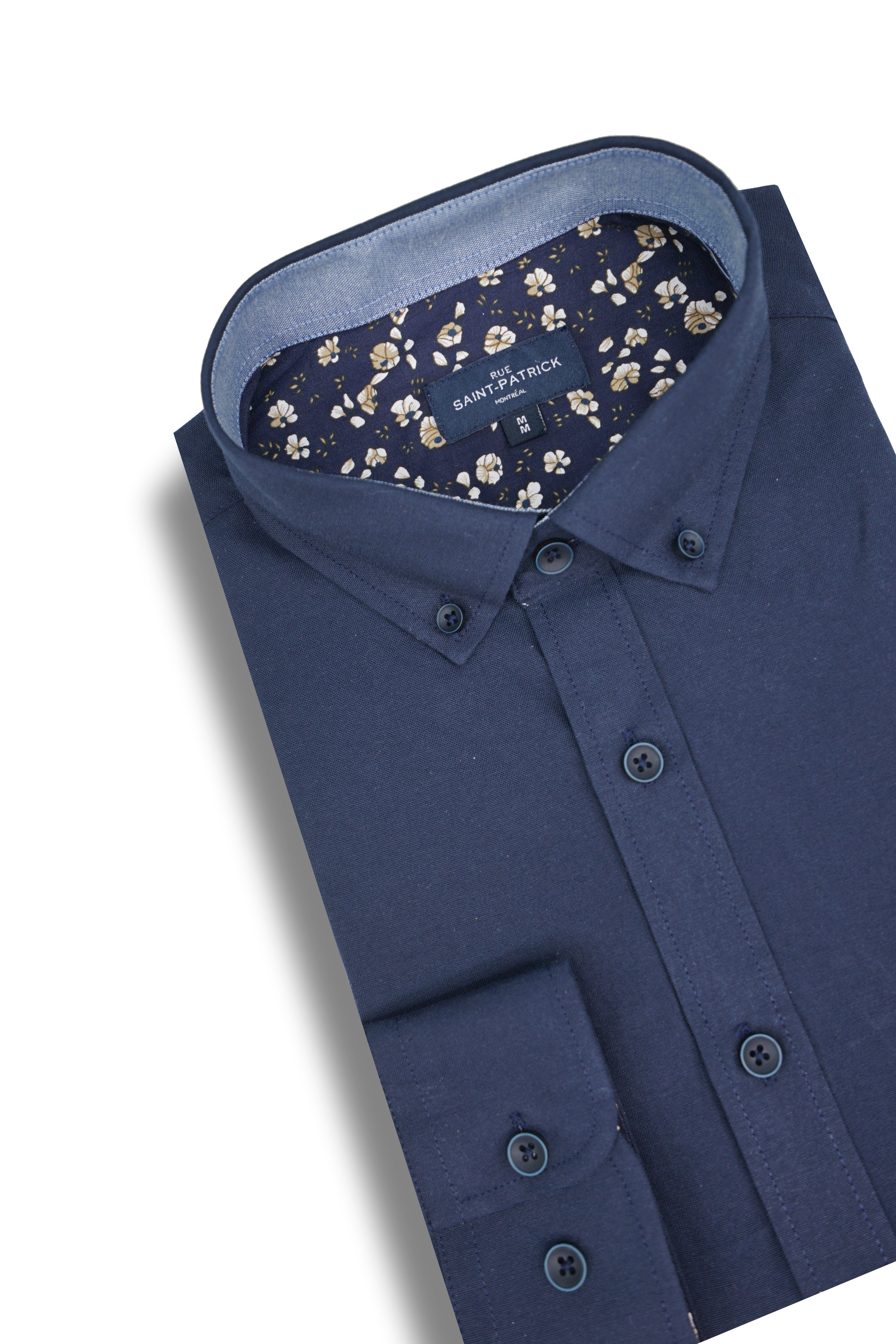 Chemise facile d'entretien Lorimier en bleu nuit
