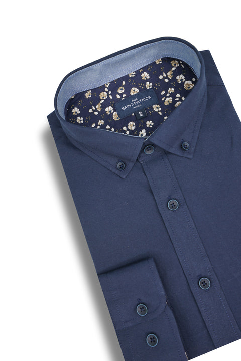 Lorimier Easy-Care Shirt in Midnight Blue