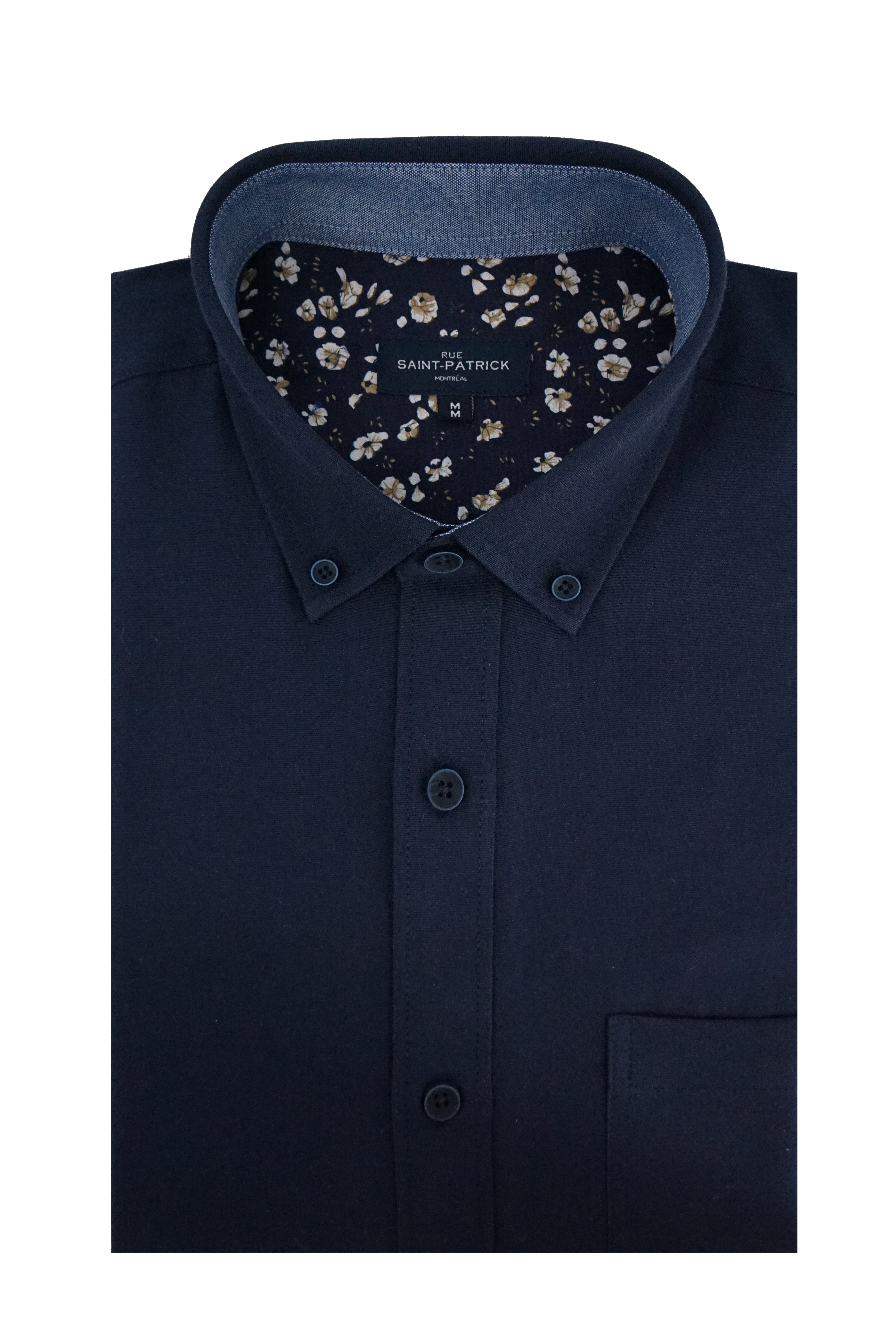 Vaillancourt Easy-Care Oxford Shirt in Navy