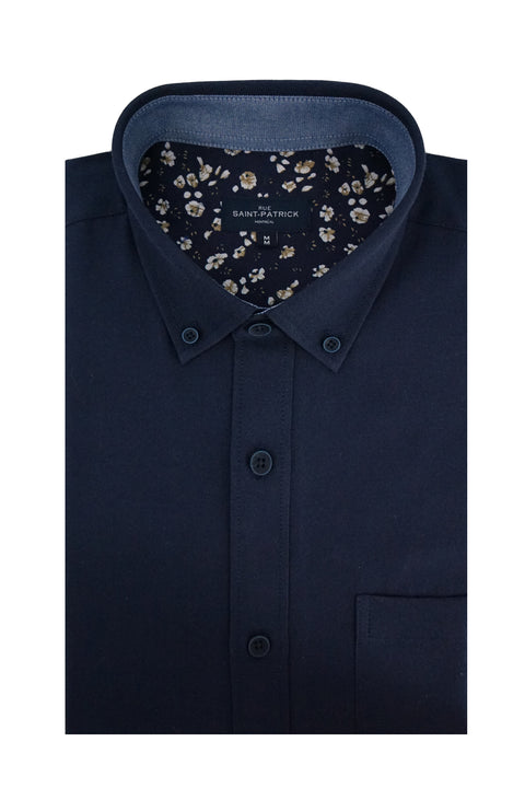 Vaillancourt Easy-Care Oxford Shirt in Navy