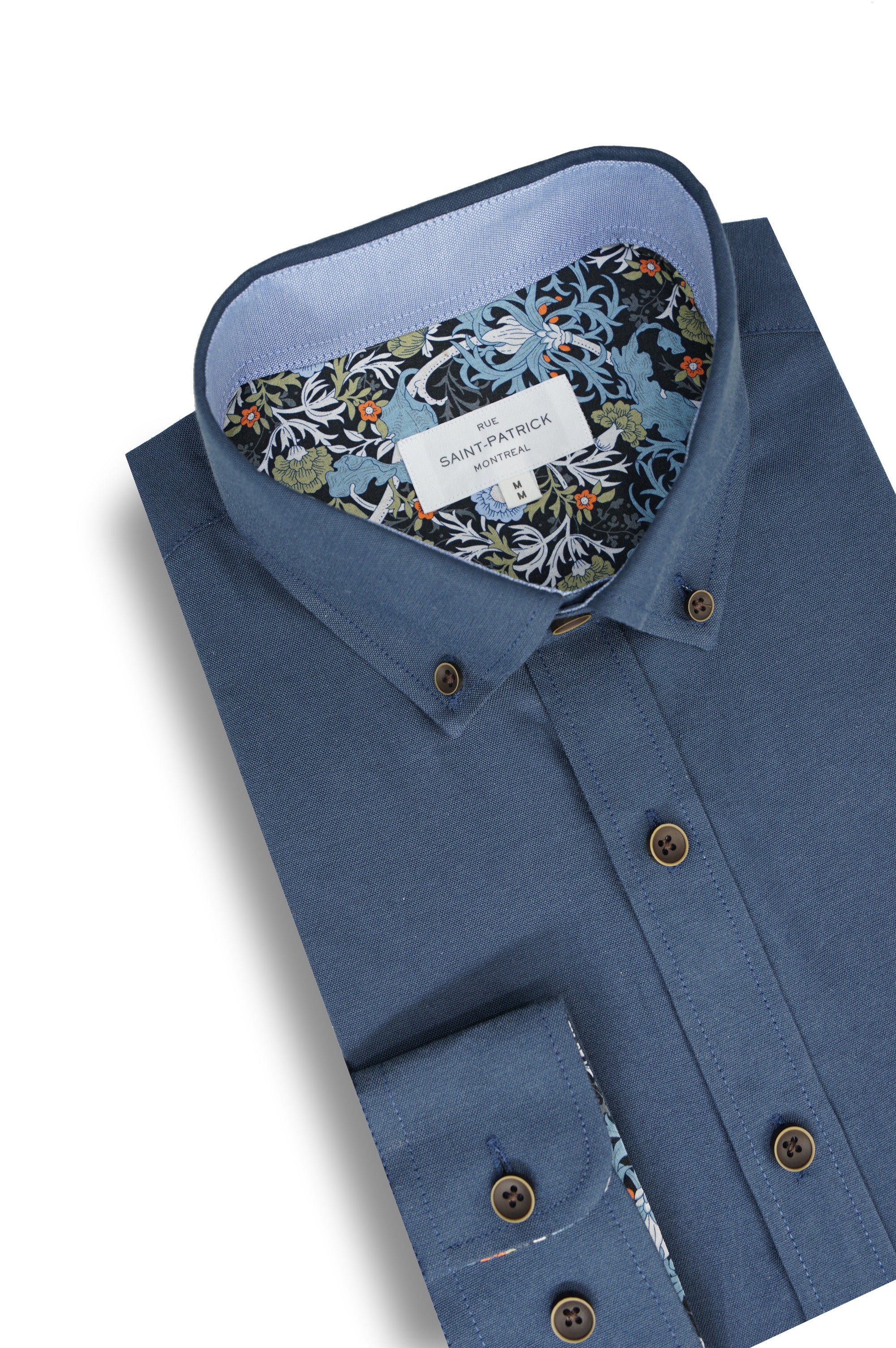 Merignac Easy-Care Shirt in Airforce Blue