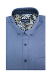 Chemise Oxford facile d'entretien Langlois en bleu bleuet