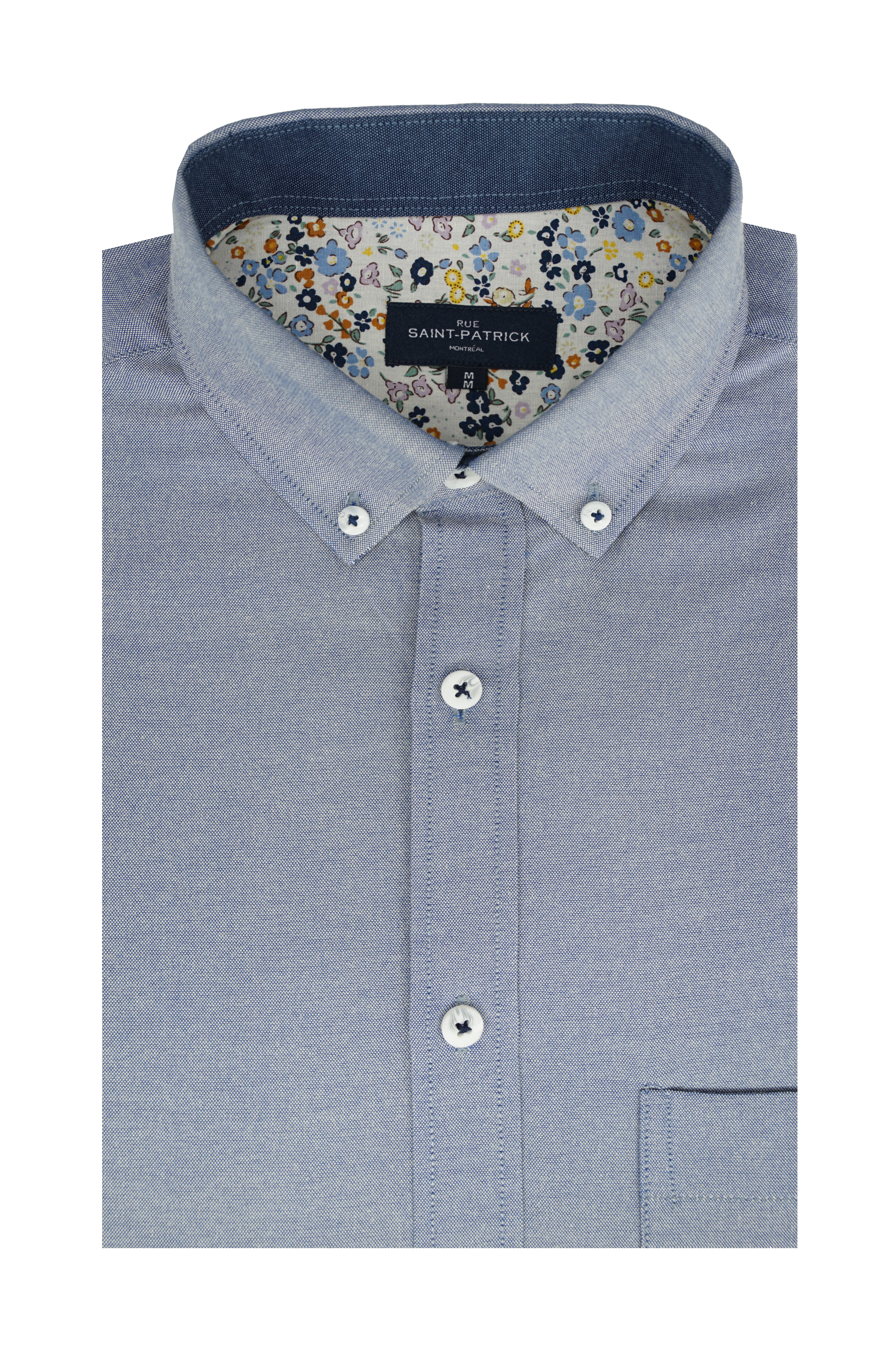 Chemise Oxford facile d'entretien Rhodes en gris ardoise