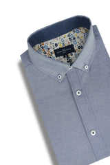 Chemise Oxford facile d'entretien Rhodes en gris ardoise