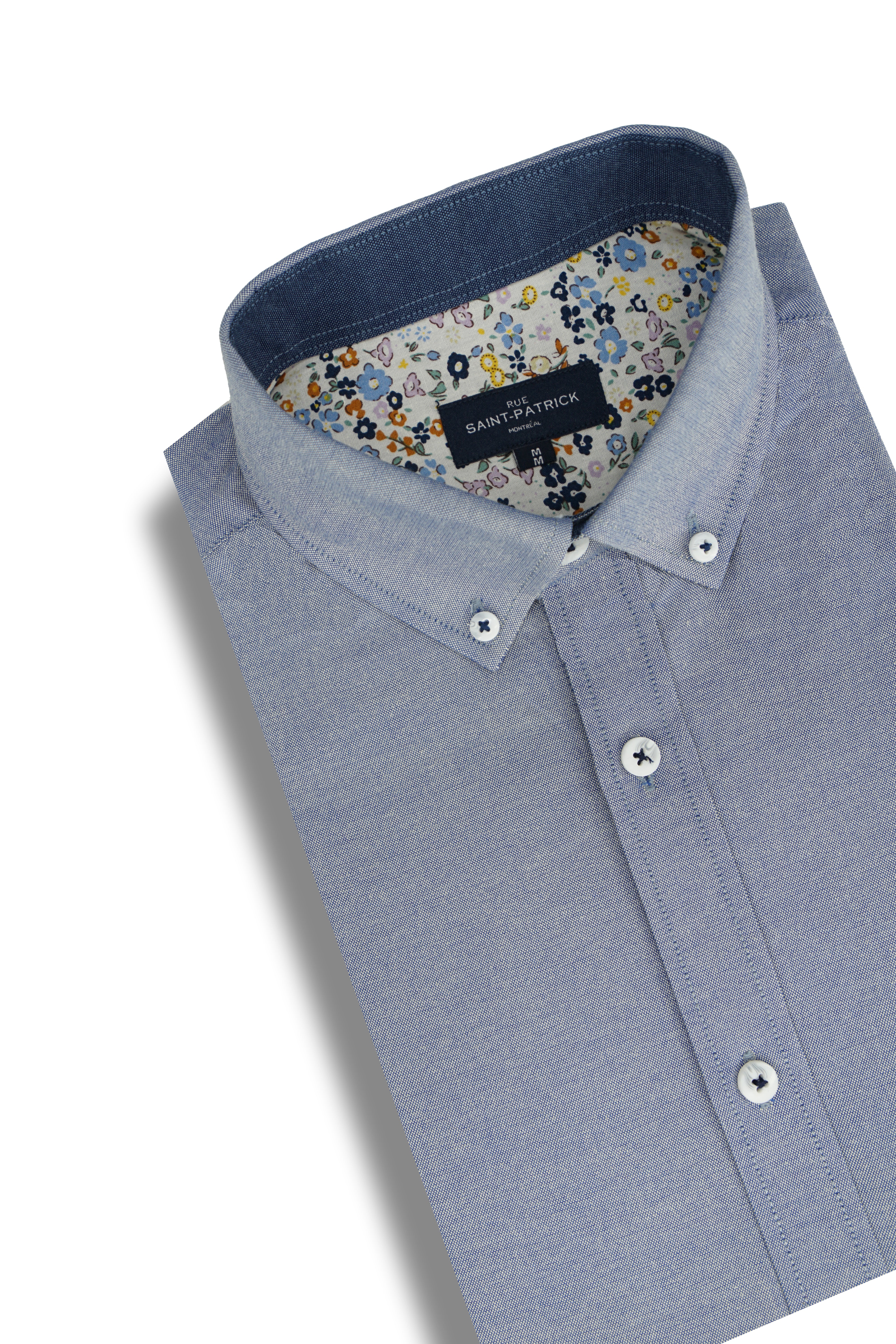 Chemise Oxford facile d'entretien Rhodes en gris ardoise