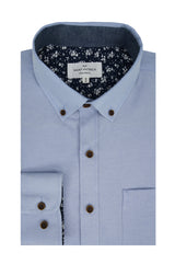 Chemise Oxford facile d'entretien Eastbourne en bleu clair
