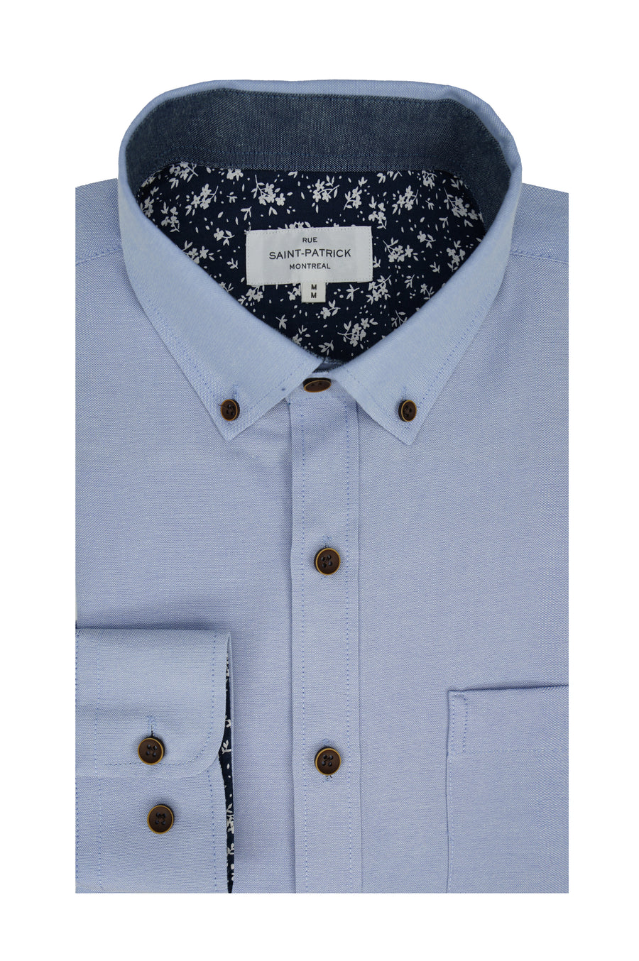 Chemise Oxford facile d'entretien Eastbourne en bleu clair