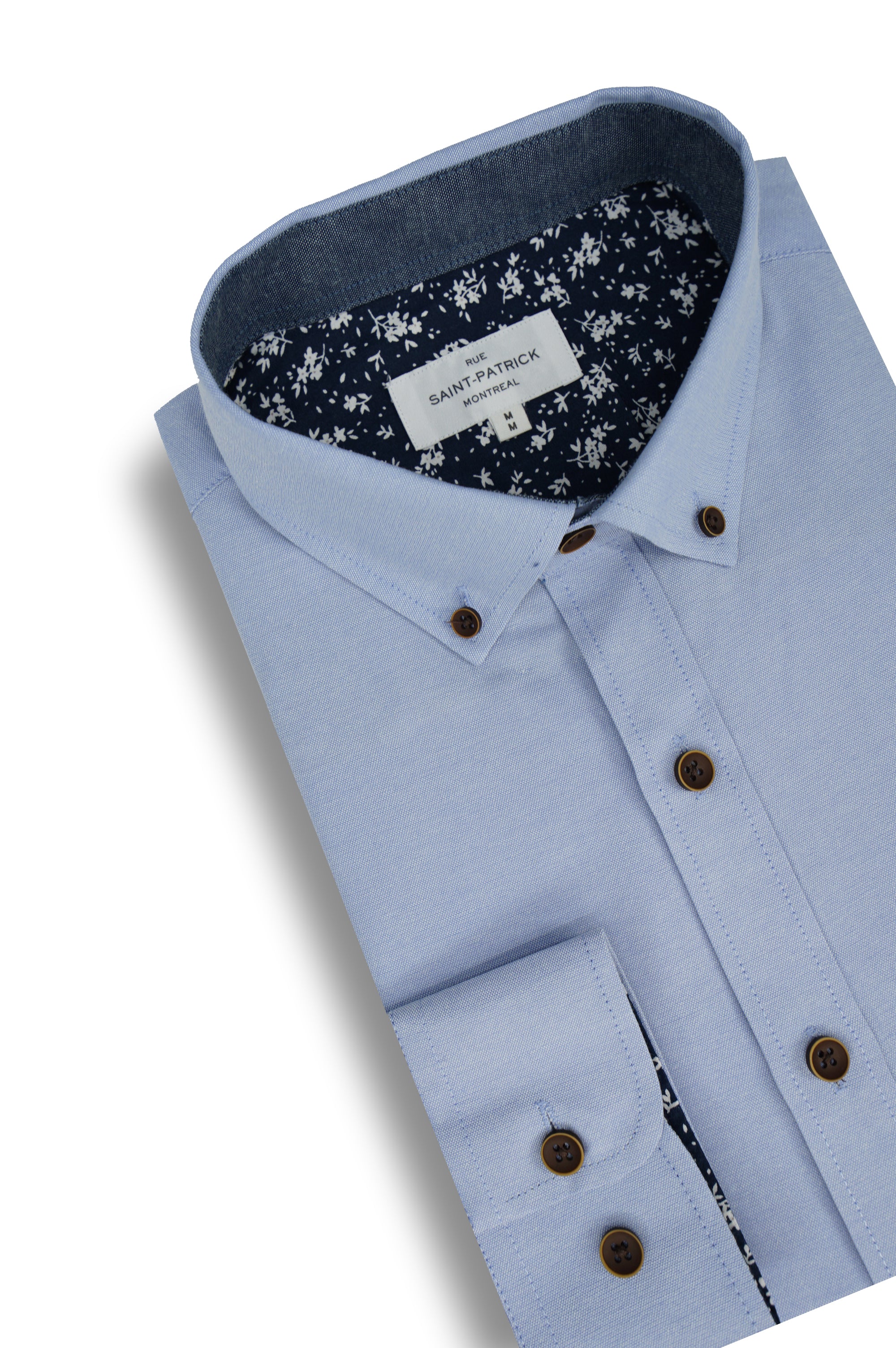 Chemise Oxford facile d'entretien Eastbourne en bleu clair