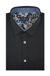 Chemise Oxford à manches courtes facile d'entretien Monterrey en noir