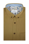 Chemise Oxford Mendoza facile d'entretien en caramel