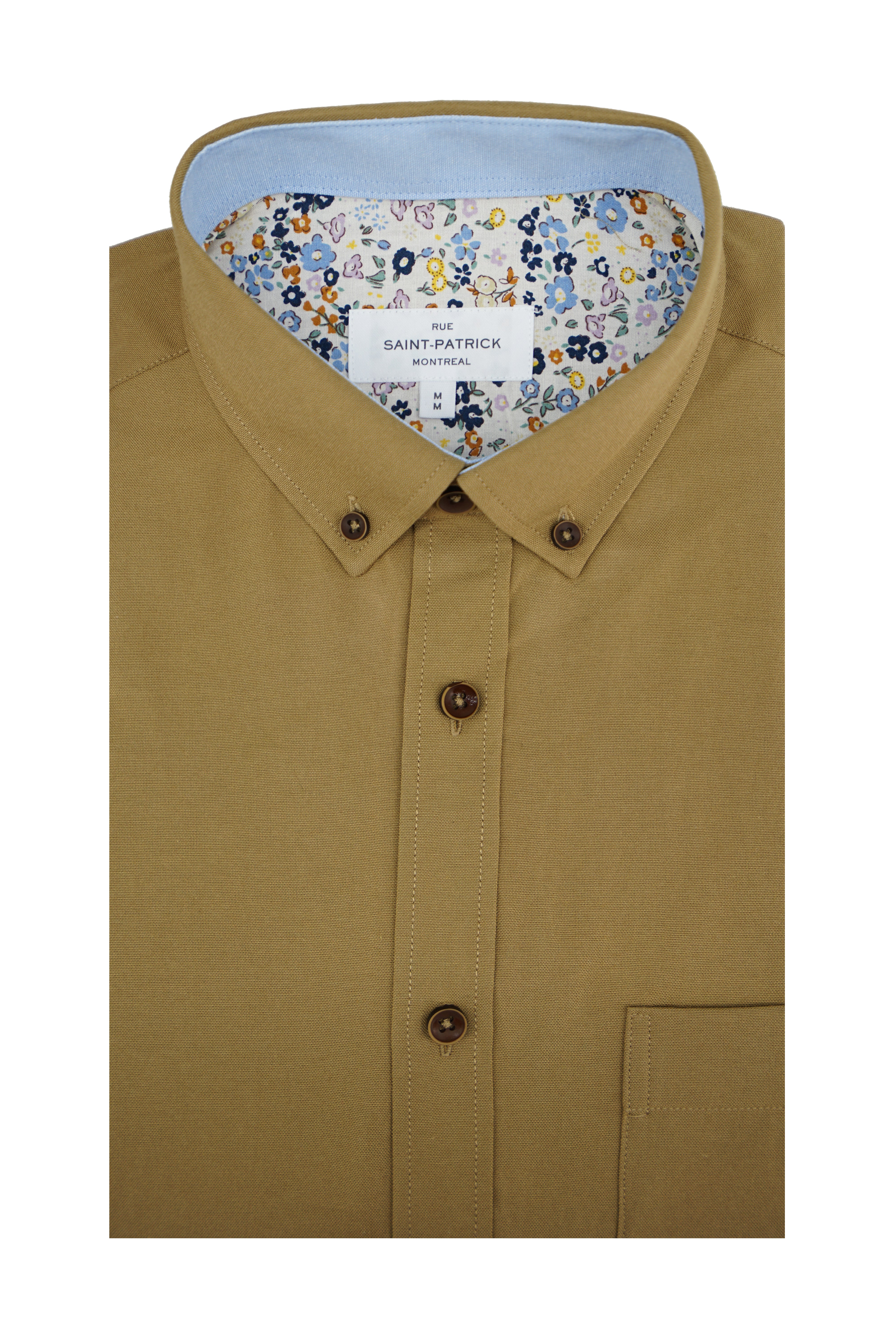 Chemise Oxford Mendoza facile d'entretien en caramel