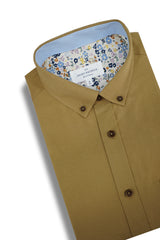 Chemise Oxford Mendoza facile d'entretien en caramel