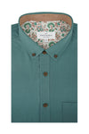 Chemise Oxford facile d'entretien Concordia en vert mer d'Arabie