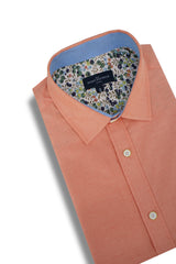 Chemise Oxford à manches courtes Seychelles Easy Care en corail