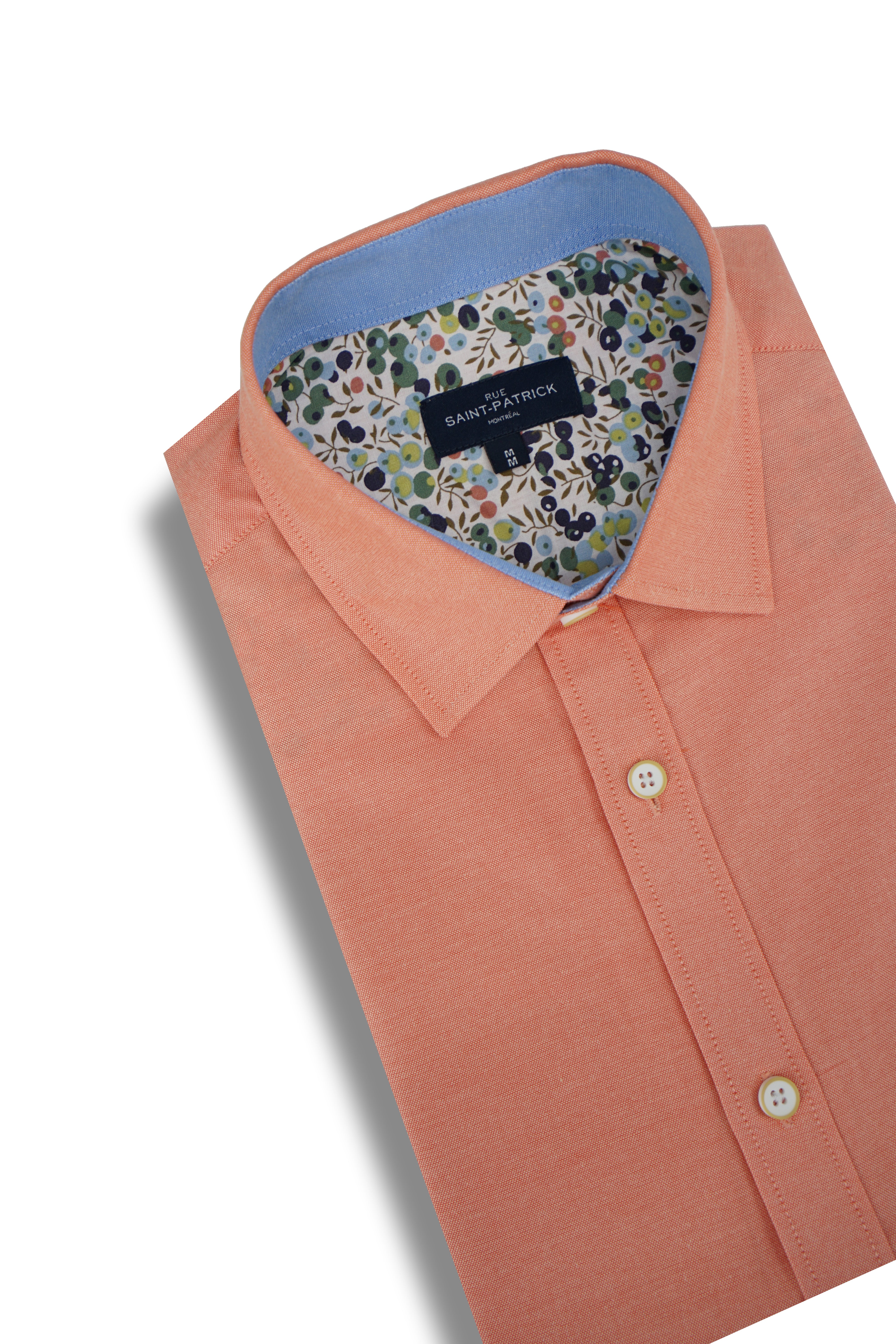 Chemise Oxford à manches courtes Seychelles Easy Care en corail