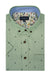 Venice Easy-Care Short Sleeve Shirt in Asparagus Green featuring a Sailboat Print